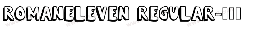 RomanEleven Regular字体转换